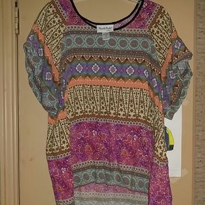 Multiple colors tunic 3x